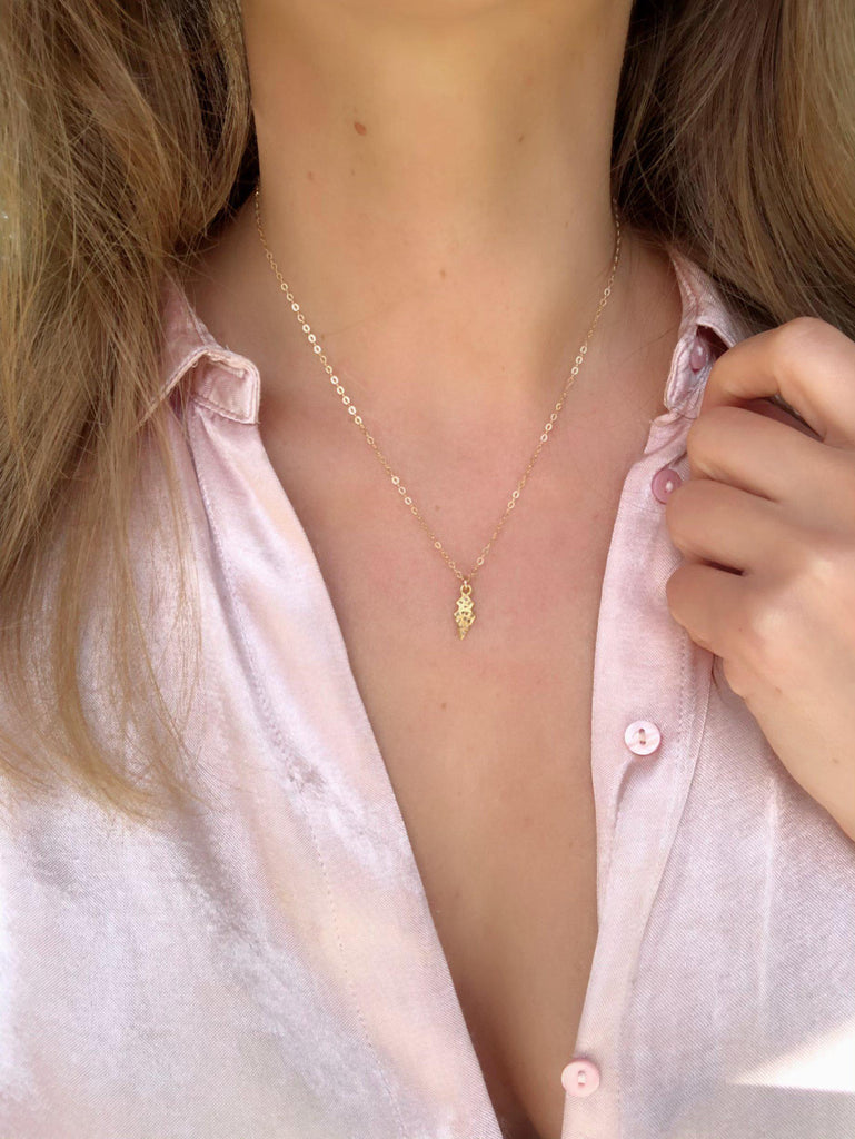 Diamond Arrow Necklace-Necklaces-Waffles & Honey Jewelry-Waffles & Honey Jewelry