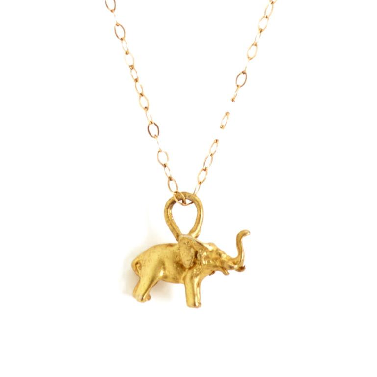 Elephant Necklace-Necklaces-Waffles & Honey Jewelry-Waffles & Honey Jewelry