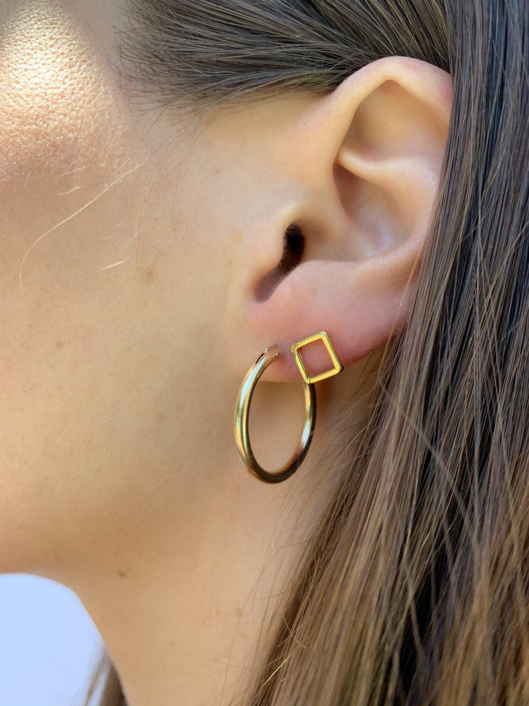 Essential Hoops in Gold-Earrings-Waffles & Honey Jewelry-Waffles & Honey Jewelry