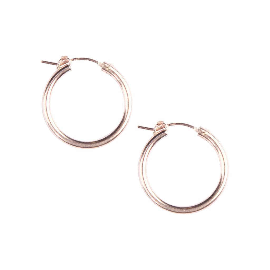 Essential Hoops in Rose Gold-Earrings-Waffles & Honey Jewelry-Waffles & Honey Jewelry