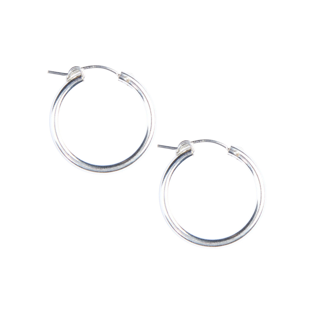 Essential Hoops in Silver-Earrings-Waffles & Honey Jewelry-Waffles & Honey Jewelry