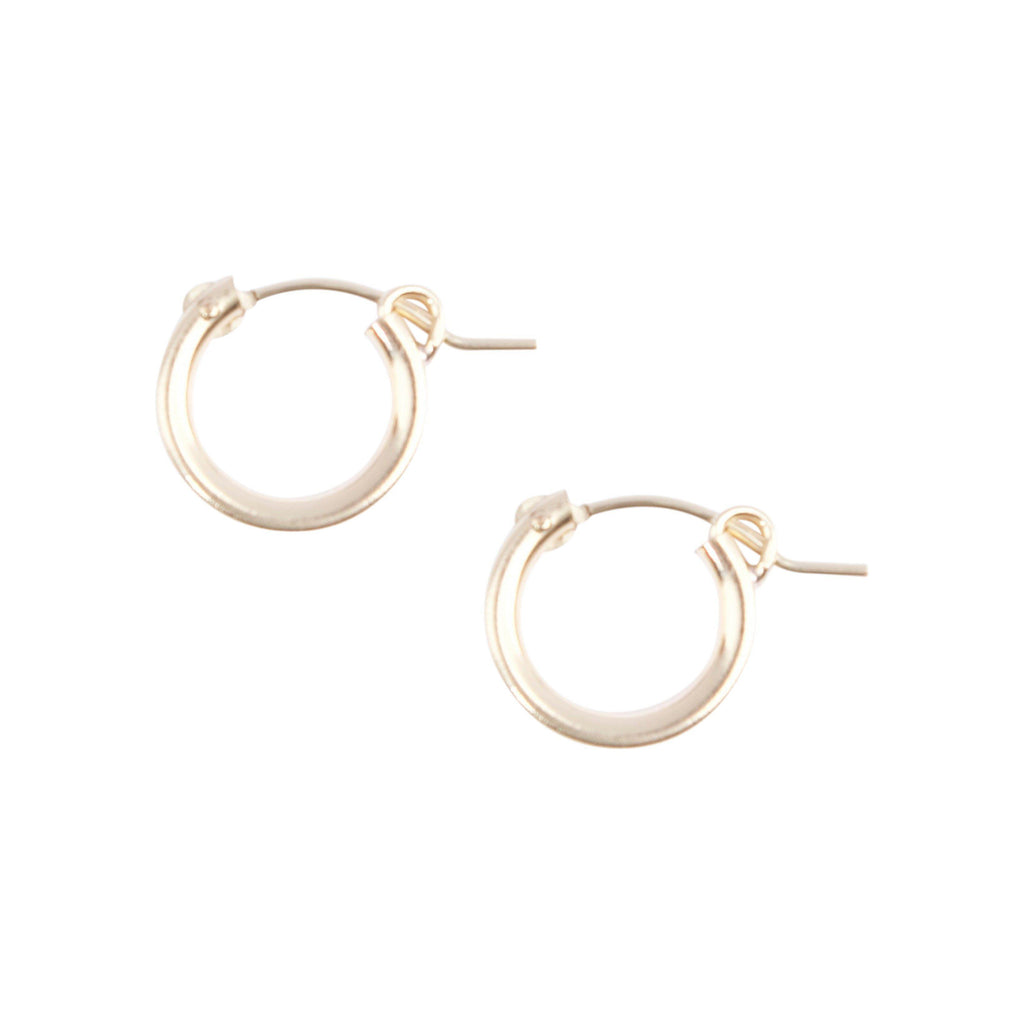 Essential Hugging Hoops in Gold-Earrings-Waffles & Honey Jewelry-Waffles & Honey Jewelry