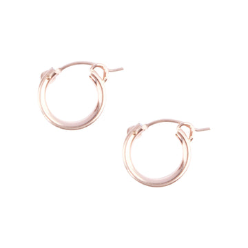 Essential Hugging Hoops in Rose Gold-Earrings-Waffles & Honey Jewelry-Waffles & Honey Jewelry