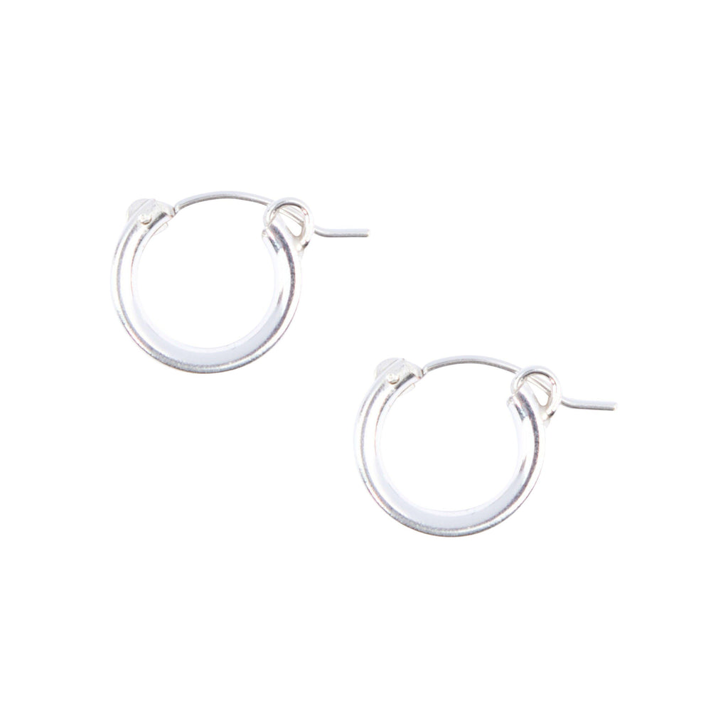 Essential Hugging Hoops in Silver-Earrings-Waffles & Honey Jewelry-Waffles & Honey Jewelry