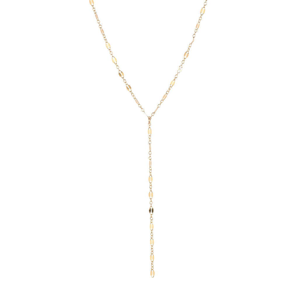 Figaro Lariat in Gold-Necklaces-Waffles & Honey Jewelry-Waffles & Honey Jewelry