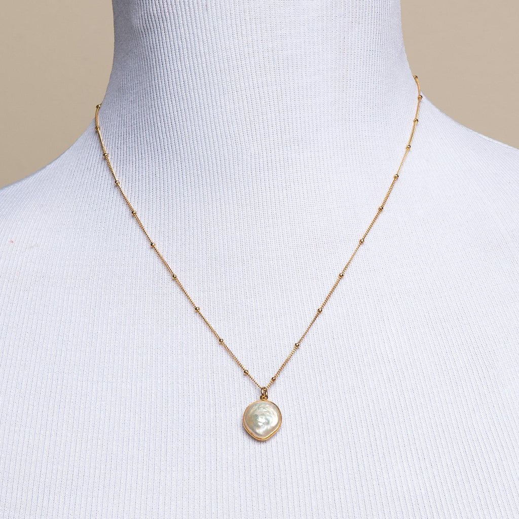 Freeform Freshwater Pearl Necklace-Necklaces-Waffles & Honey Jewelry-Waffles & Honey Jewelry