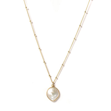Freeform Freshwater Pearl Necklace-Necklaces-Waffles & Honey Jewelry-Waffles & Honey Jewelry