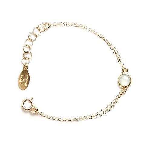 Gemstone Bracelet in Chalcedony-bracelet-Waffles & Honey Jewelry-Waffles & Honey Jewelry