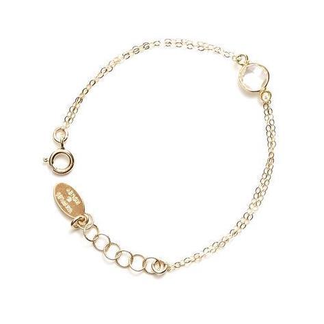 Gemstone Bracelet in Crystal Quartz-bracelet-Waffles & Honey Jewelry-Waffles & Honey Jewelry