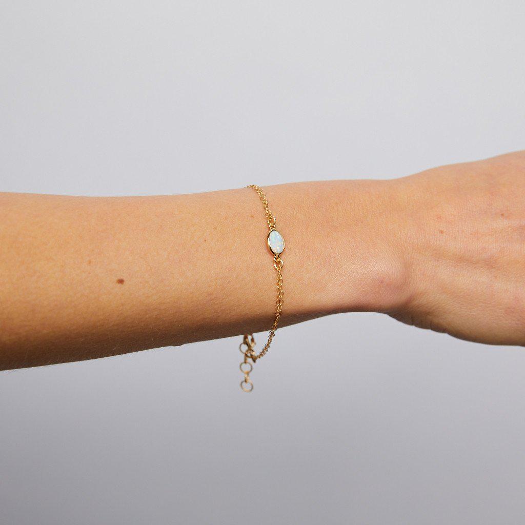 Gemstone Bracelet in Opal-bracelet-Waffles & Honey Jewelry-Waffles & Honey Jewelry