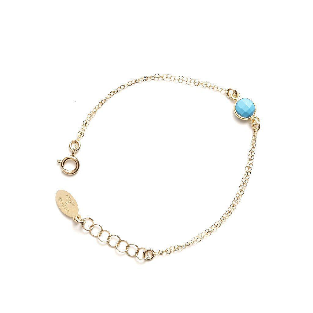 Gemstone Bracelet in Turquoise-bracelet-Waffles & Honey Jewelry-Waffles & Honey Jewelry