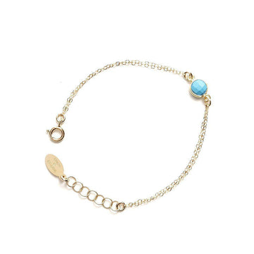 Gemstone Bracelet in Turquoise-bracelet-Waffles & Honey Jewelry-Waffles & Honey Jewelry