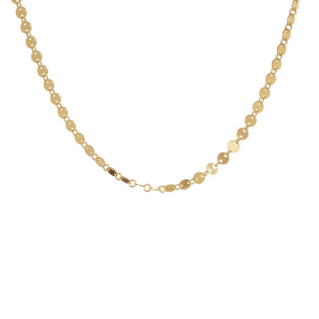 Gold Disc Choker-Necklaces-Waffles & Honey Jewelry-Waffles & Honey Jewelry