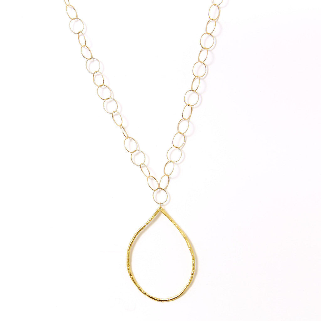 Gold Hoop Ana Necklace-Necklaces-Waffles & Honey Jewelry-Waffles & Honey Jewelry