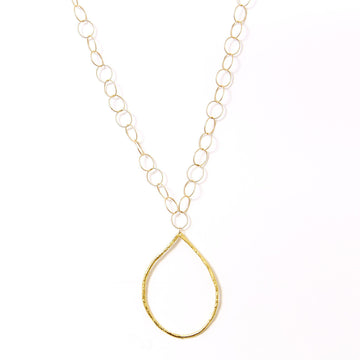 Gold Hoop Ana Necklace-Necklaces-Waffles & Honey Jewelry-Waffles & Honey Jewelry