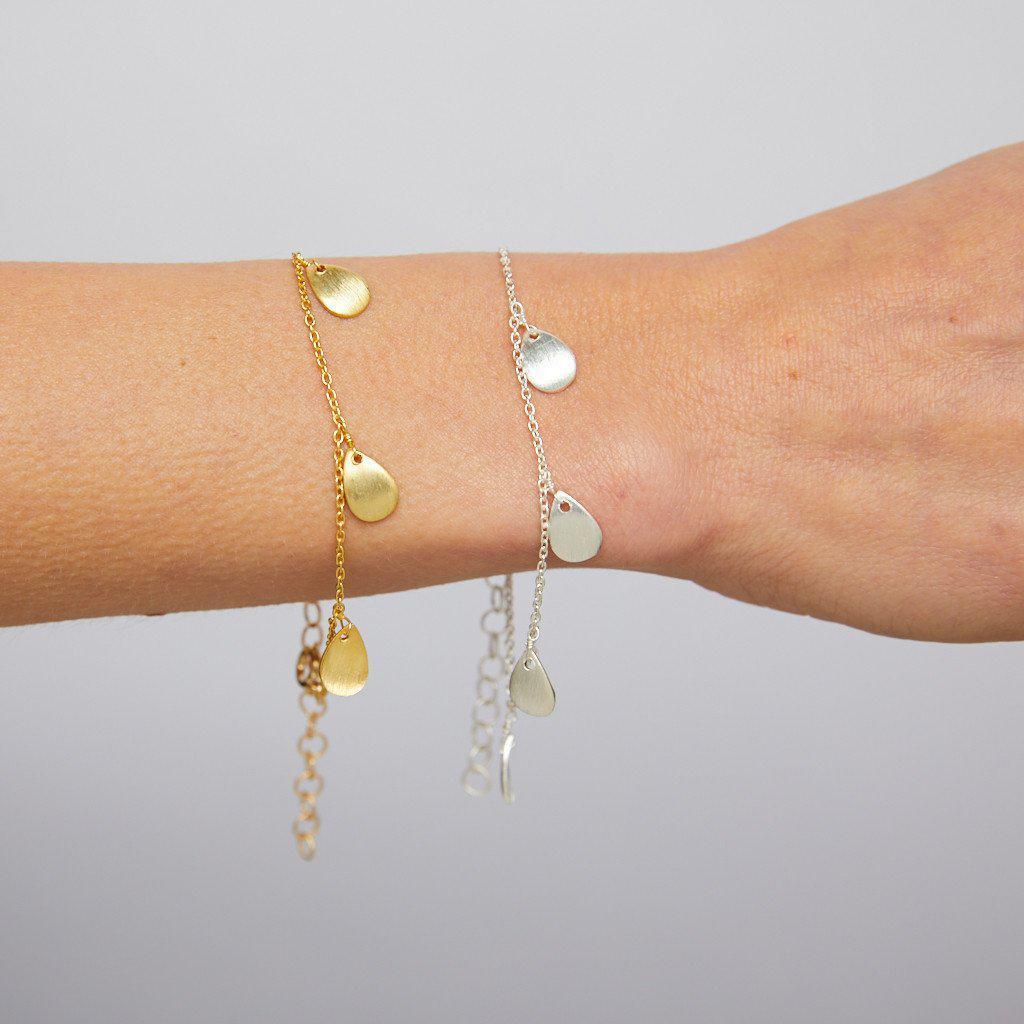 Gold Petal Bracelet-bracelet-Waffles & Honey Jewelry-Waffles & Honey Jewelry