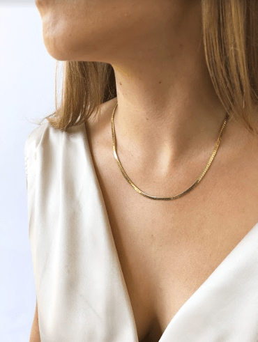 Gold Slick Chain-Necklaces-Waffles & Honey Jewelry-Waffles & Honey Jewelry