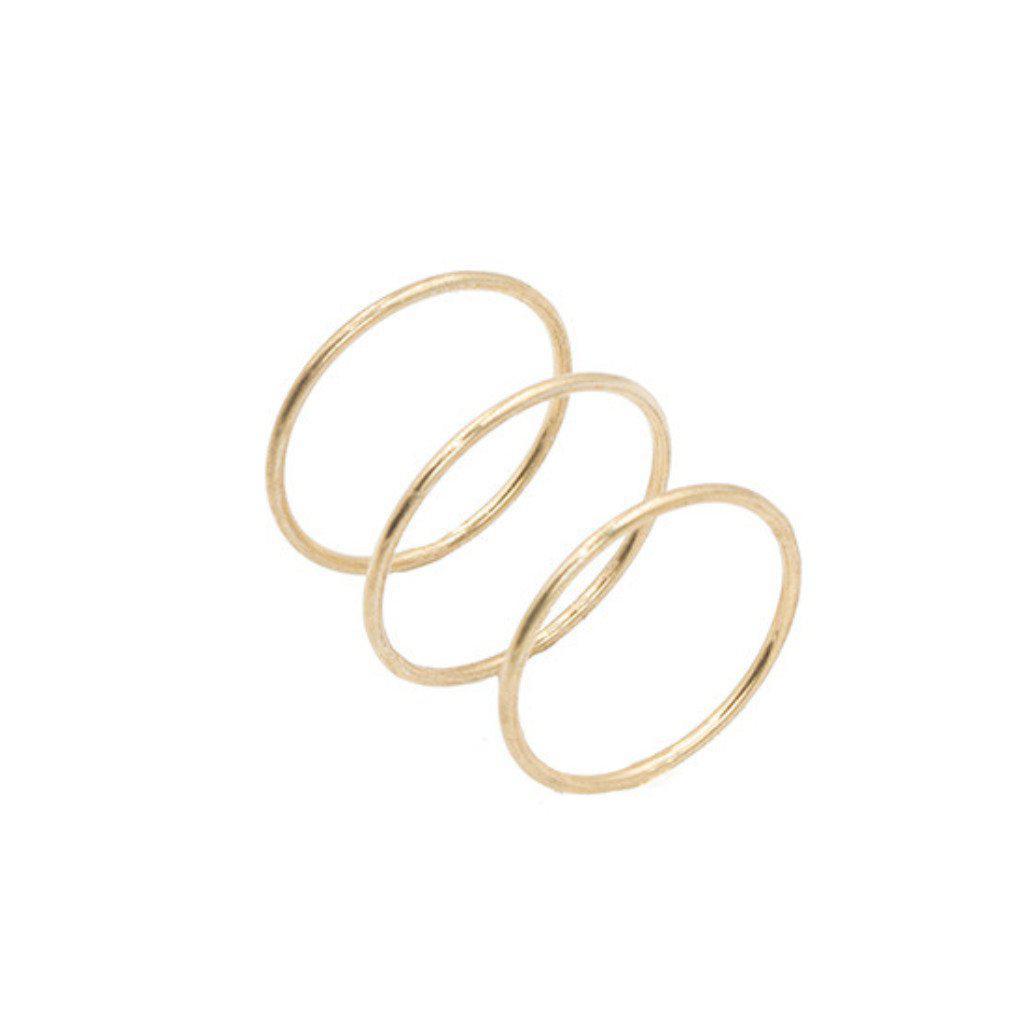 Gold Stacking Ring-Rings-Waffles & Honey Jewelry-Waffles & Honey Jewelry