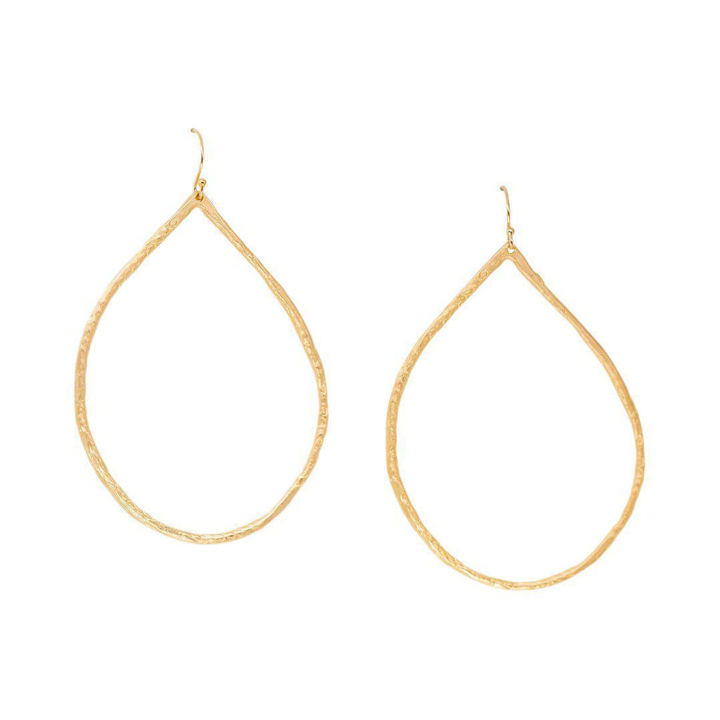 Hammered Hoops in Gold-Earrings-Waffles & Honey Jewelry-Waffles & Honey Jewelry