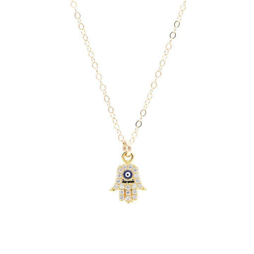 Hamsa Necklace-Necklaces-Waffles & Honey Jewelry-Waffles & Honey Jewelry