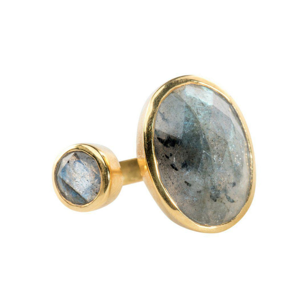 Hugging Ring in Labradorite-Rings-Waffles & Honey Jewelry-Waffles & Honey Jewelry