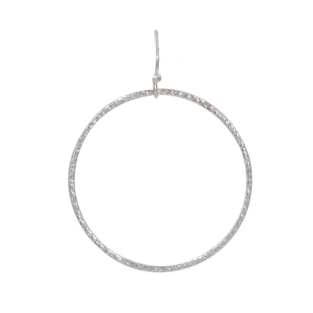 Infinity Circle Earrings in Silver-Earrings-Waffles & Honey Jewelry-Waffles & Honey Jewelry