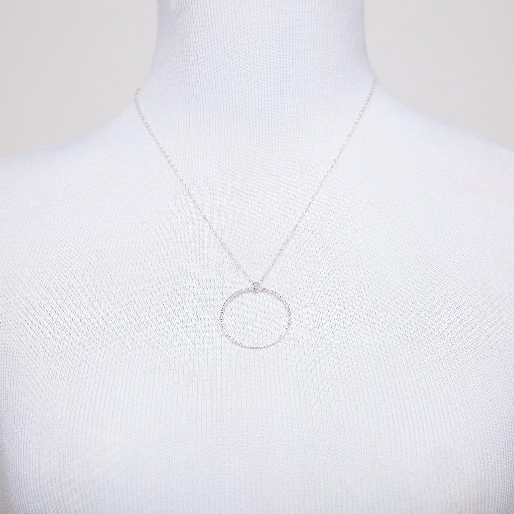 Infinity Circle Necklace in Silver-Necklaces-Waffles & Honey Jewelry-Waffles & Honey Jewelry