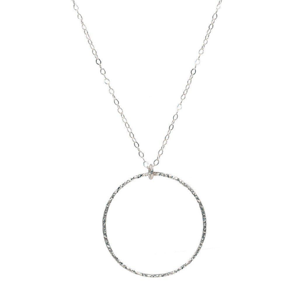 Infinity Circle Necklace in Silver-Necklaces-Waffles & Honey Jewelry-Waffles & Honey Jewelry