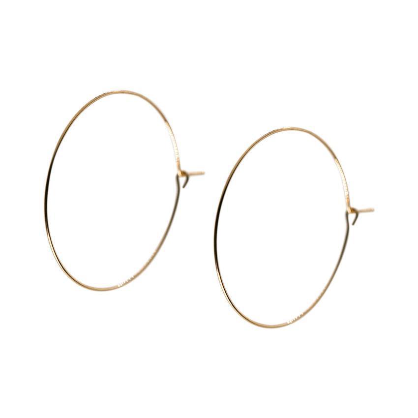 Isabel Hoops in Gold-Earrings-Waffles & Honey Jewelry-Waffles & Honey Jewelry