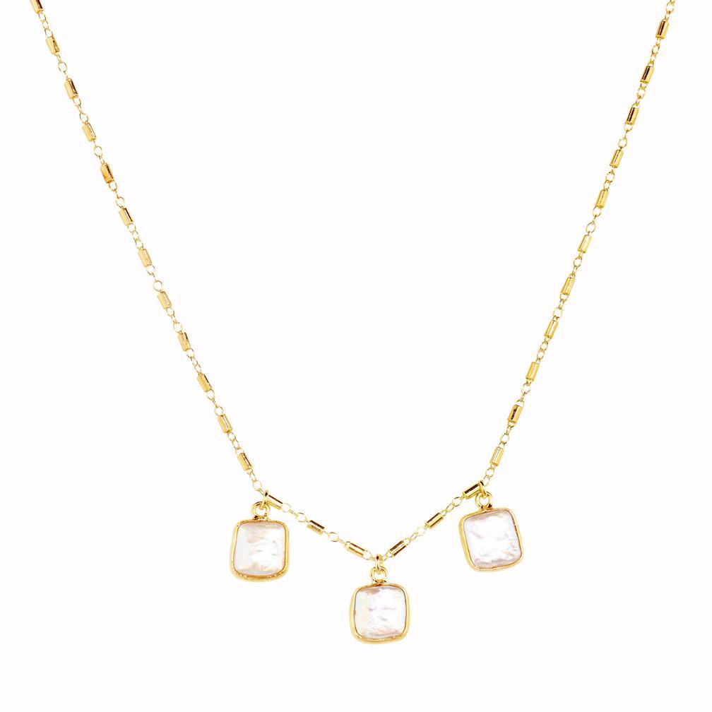 Kalia Triple Pearl Choker-Necklaces-Waffles & Honey Jewelry-Waffles & Honey Jewelry