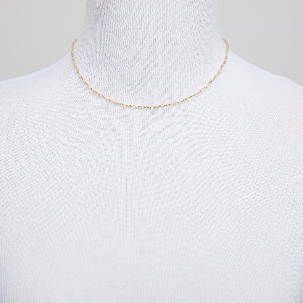 Labradorite Choker-Necklaces-Waffles & Honey Jewelry-Waffles & Honey Jewelry