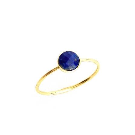 Lapis Circle Stacking Ring-Rings-Waffles & Honey Jewelry-Waffles & Honey Jewelry