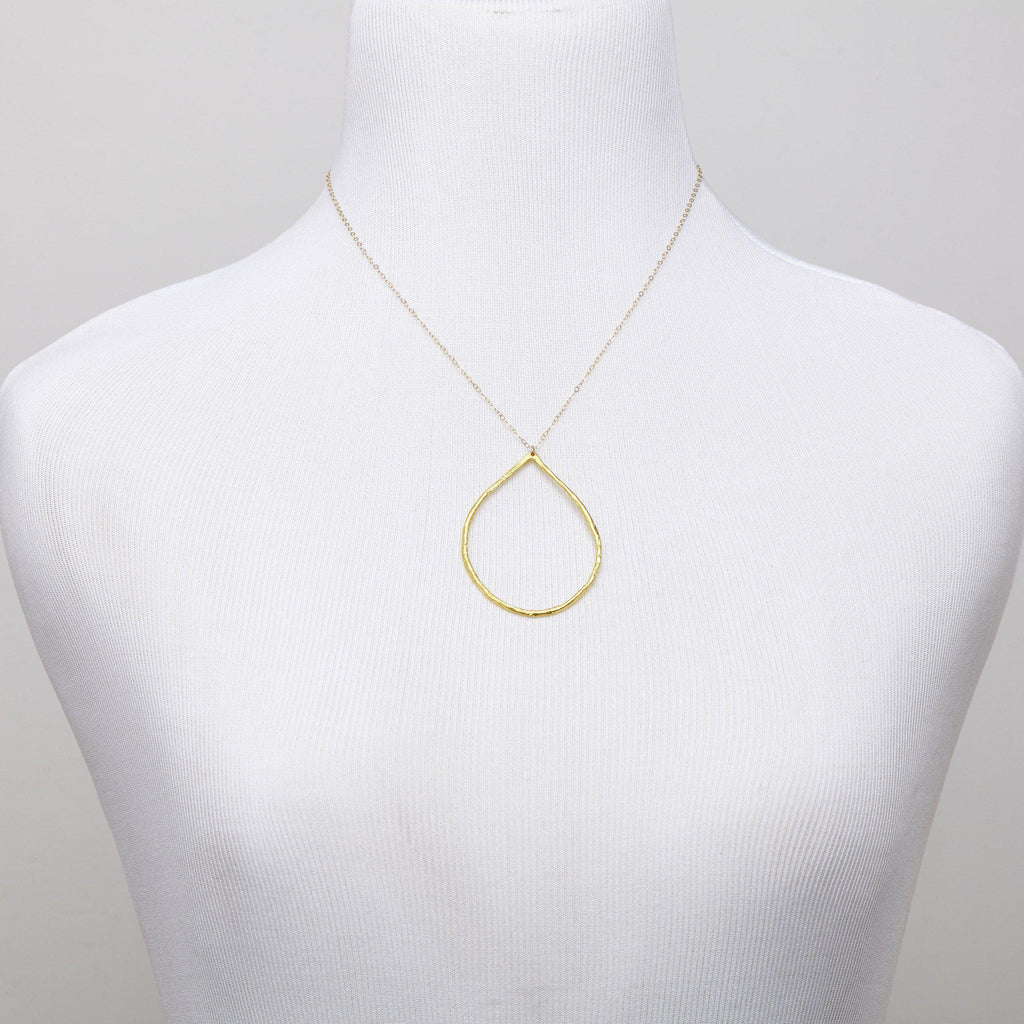 Large Hoop Necklace-Necklaces-Waffles & Honey Jewelry-Waffles & Honey Jewelry