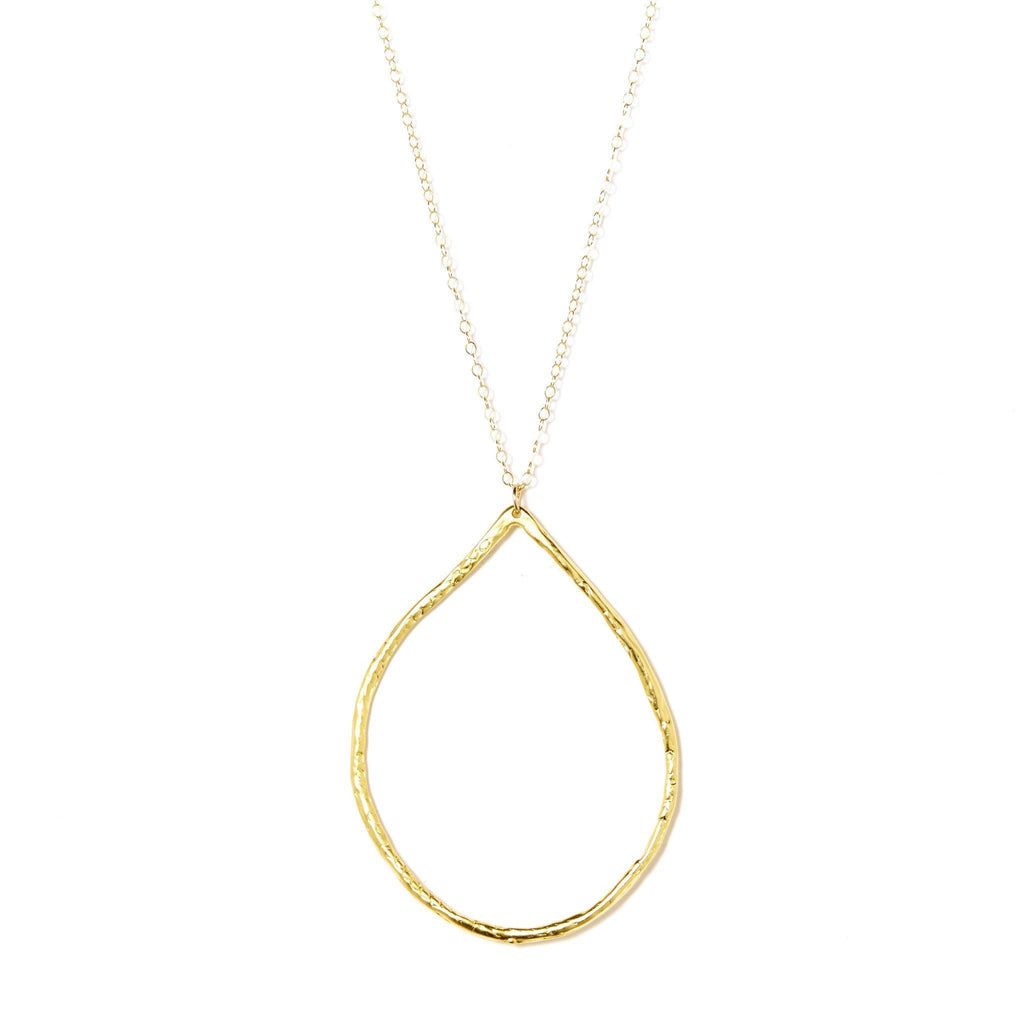 Large Hoop Necklace-Necklaces-Waffles & Honey Jewelry-Waffles & Honey Jewelry