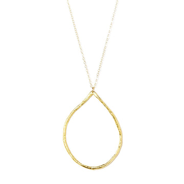 Large Hoop Necklace-Necklaces-Waffles & Honey Jewelry-Waffles & Honey Jewelry
