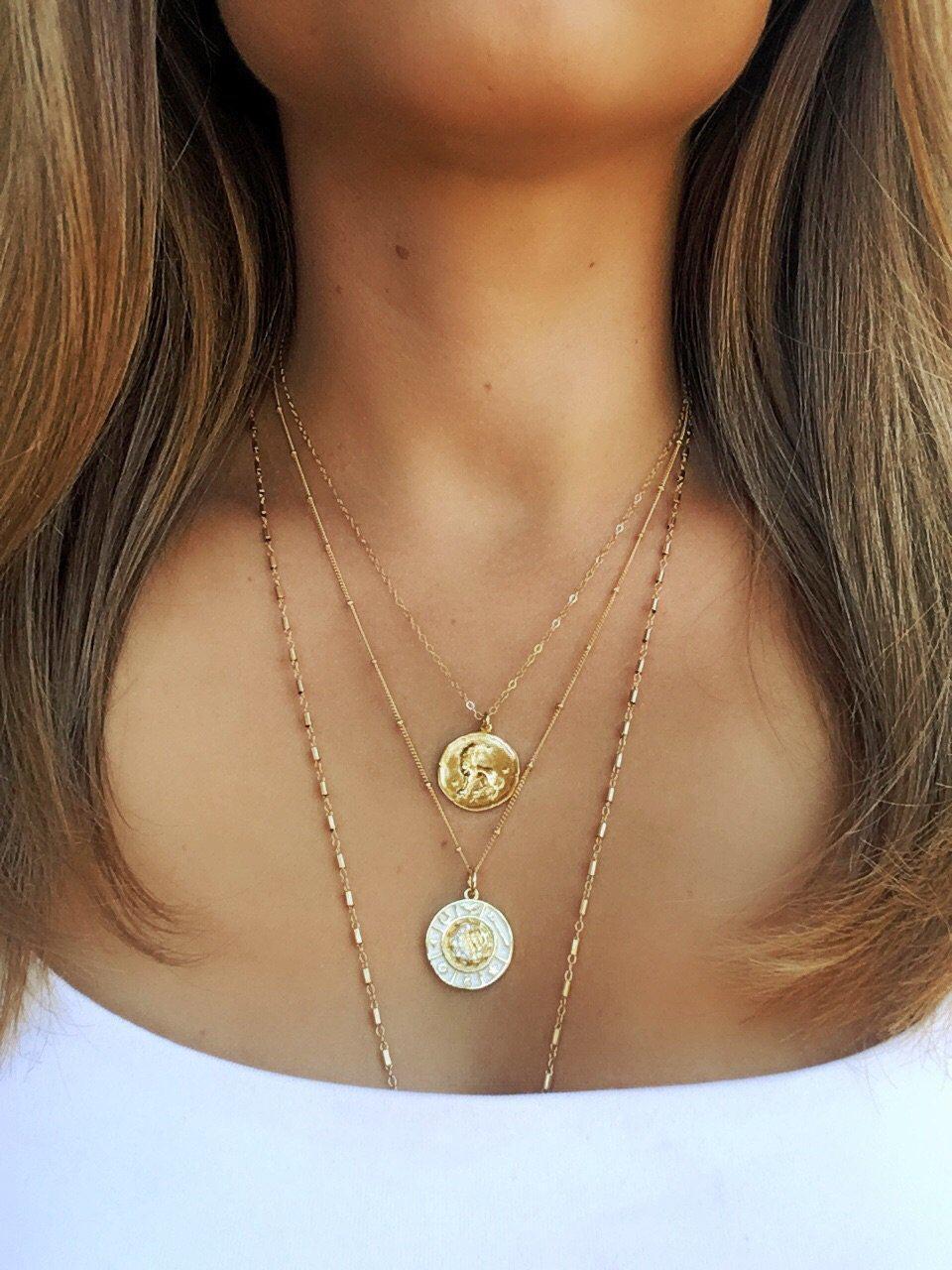 Leo Zodiac Necklace in Gold-Necklaces-Waffles & Honey Jewelry-Waffles & Honey Jewelry