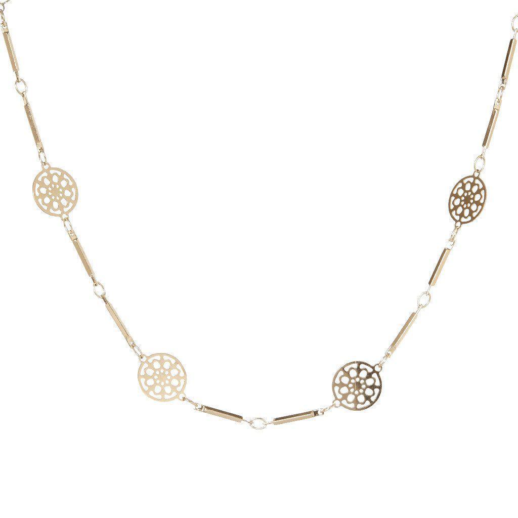 Long Mandala Necklace-Necklaces-Waffles & Honey Jewelry-Waffles & Honey Jewelry