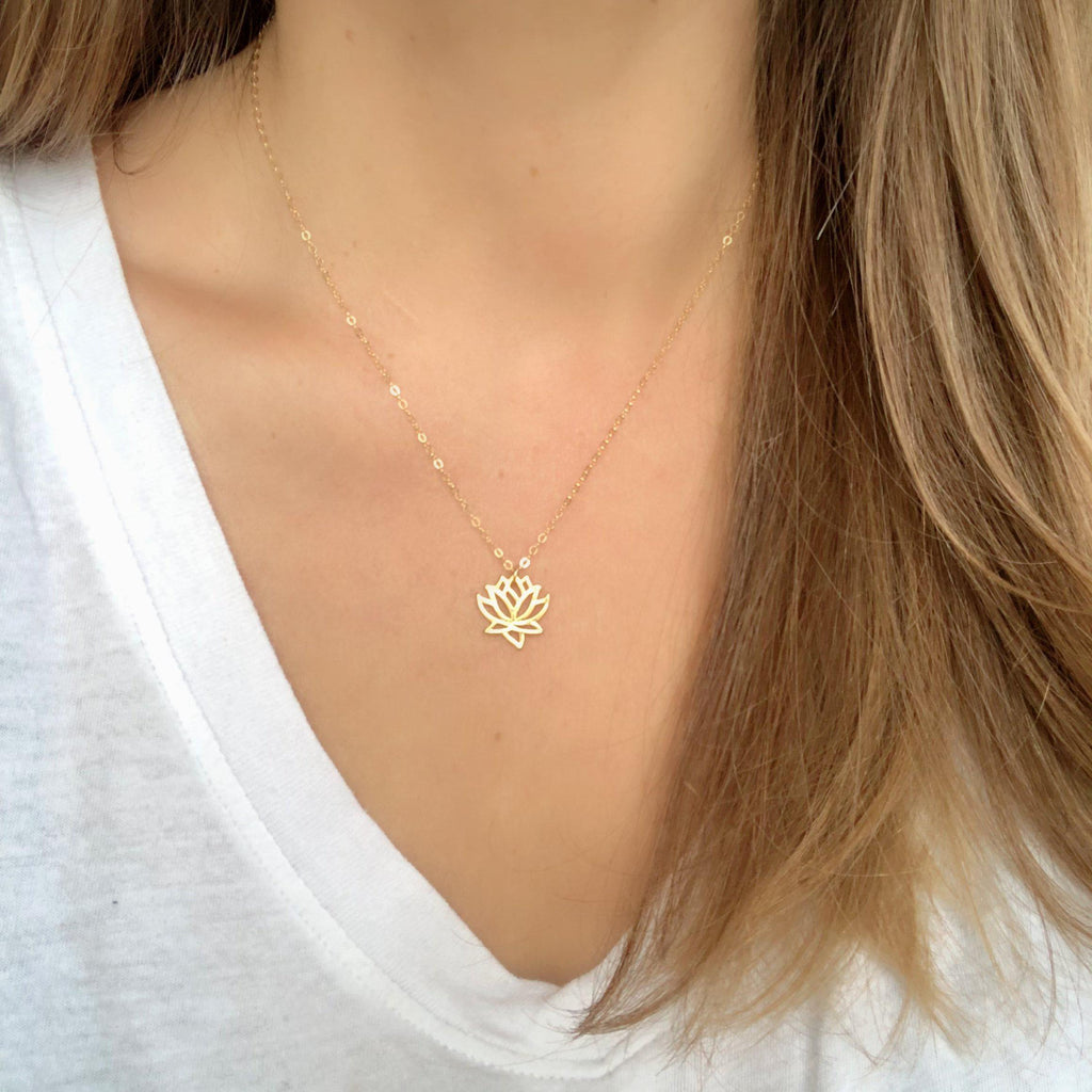 Lotus Necklace-Necklaces-Waffles & Honey Jewelry-Waffles & Honey Jewelry