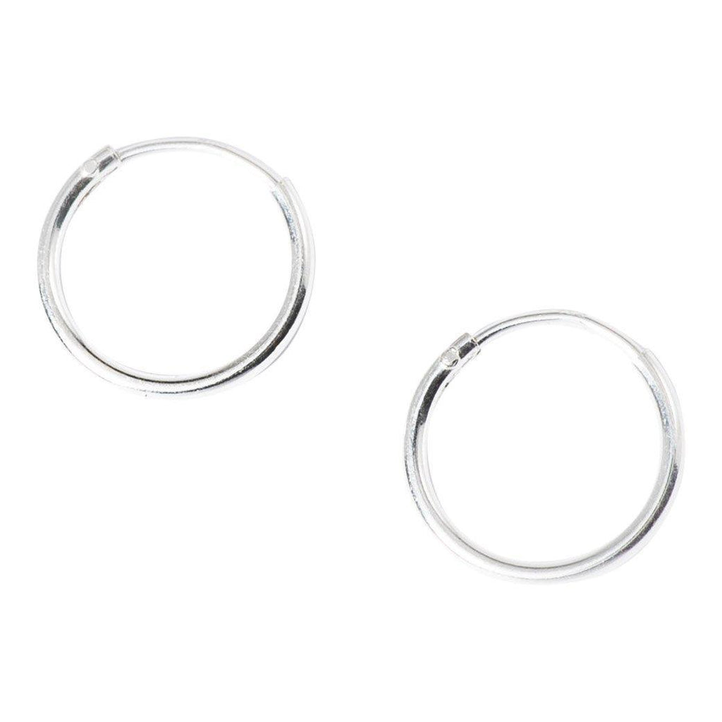 Mini Basic Hoops in Sterling Silver-Earrings-Waffles & Honey Jewelry-Waffles & Honey Jewelry