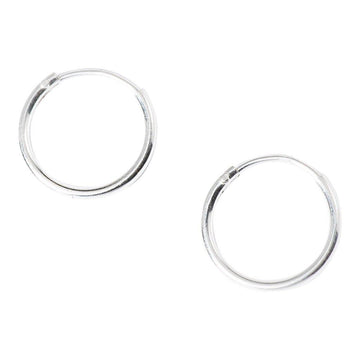 Mini Basic Hoops in Sterling Silver-Earrings-Waffles & Honey Jewelry-Waffles & Honey Jewelry