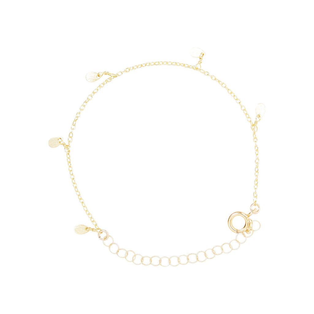 Mini Petal Bracelet in Gold-bracelet-Waffles & Honey Jewelry-Waffles & Honey Jewelry