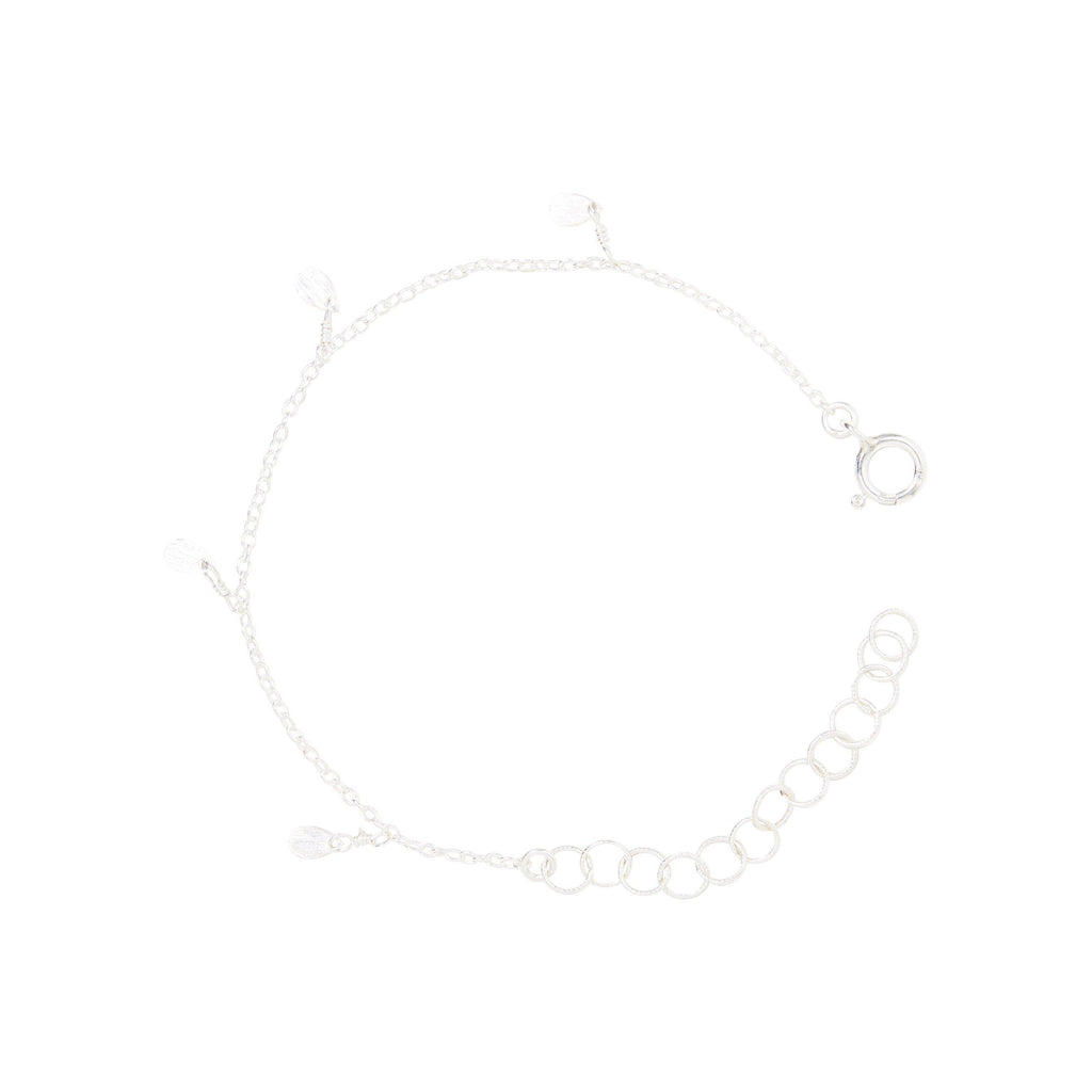Mini Petal Bracelet in Silver-bracelet-Waffles & Honey Jewelry-Waffles & Honey Jewelry