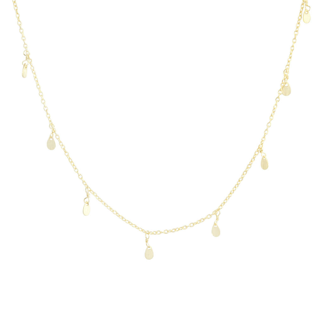 Mini Petal Choker in Gold-Necklaces-Waffles & Honey Jewelry-Waffles & Honey Jewelry