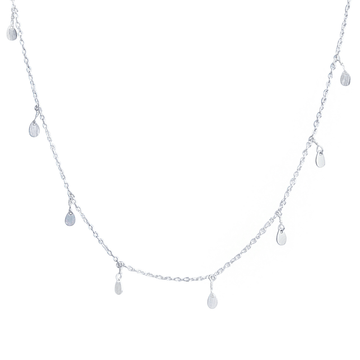 Mini Petal Choker in Silver-Necklaces-Waffles & Honey Jewelry-Waffles & Honey Jewelry