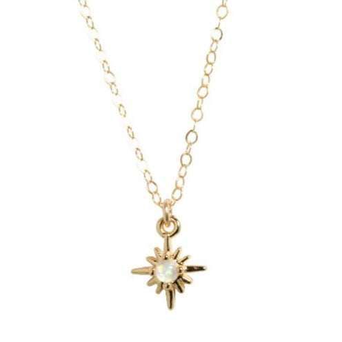 Mini Opal Star Necklace