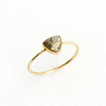 Pyrite Triangle Stacking Ring-Rings-Waffles & Honey Jewelry-Waffles & Honey Jewelry