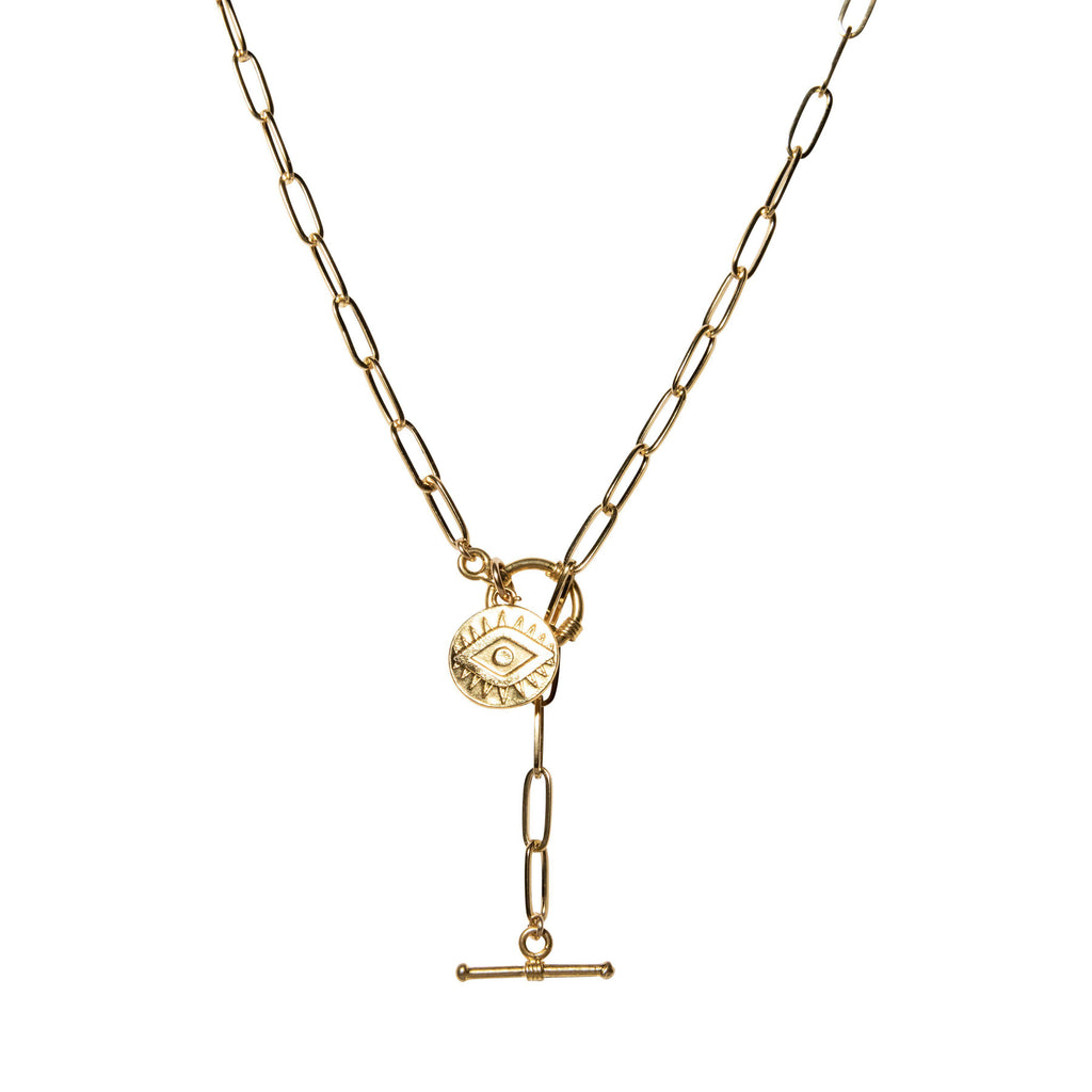 Rectangle Link Lariat-Necklaces-Waffles & Honey Jewelry-Waffles & Honey Jewelry