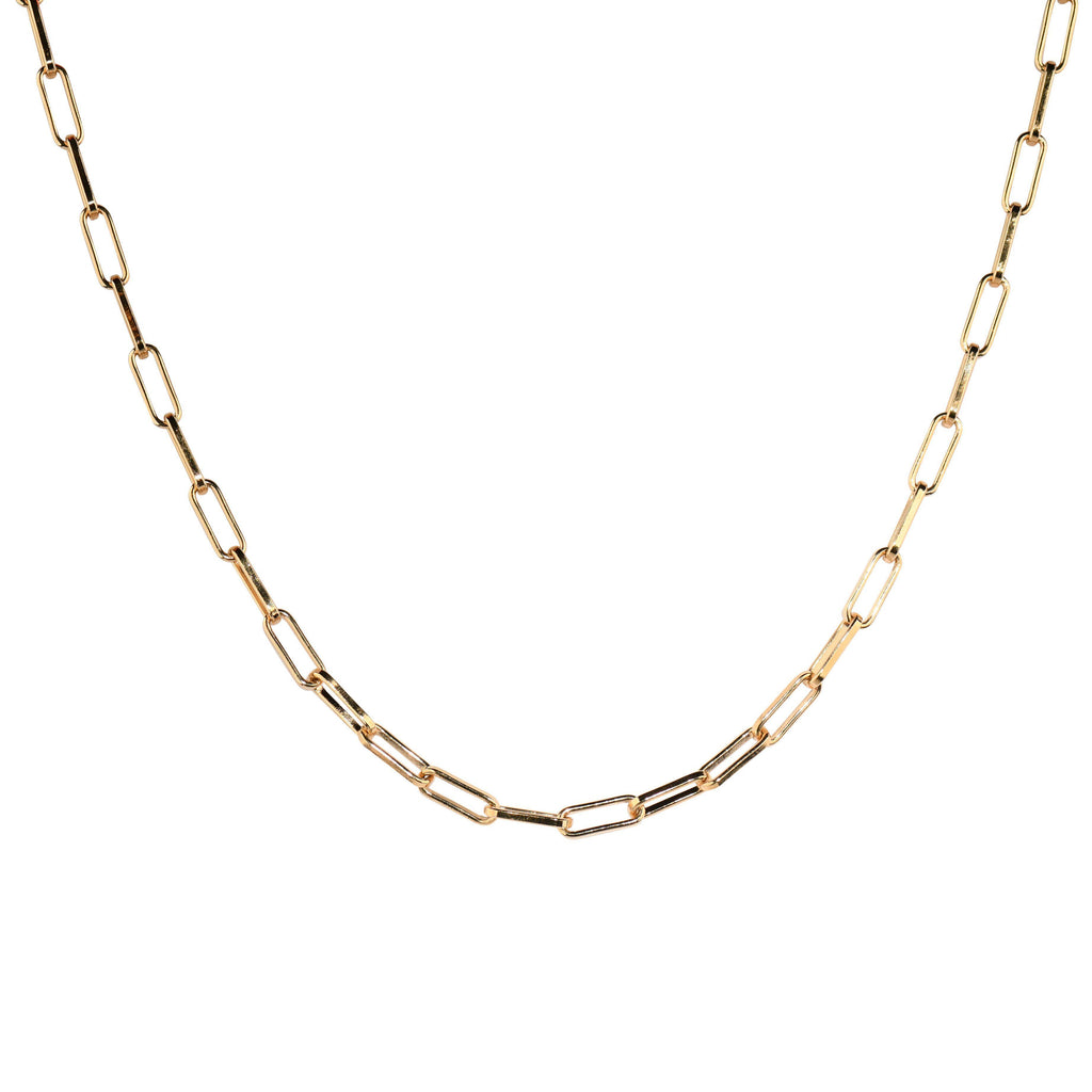 Rectangle Link Layering Chain-Necklaces-Waffles & Honey Jewelry-Waffles & Honey Jewelry
