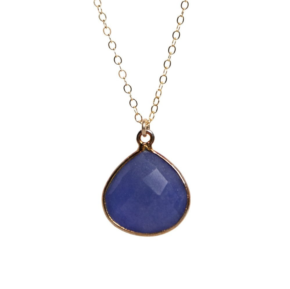 Sapphire Teardrop Necklace