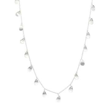 Silver Petal Necklace-Necklaces-Waffles & Honey Jewelry-Waffles & Honey Jewelry